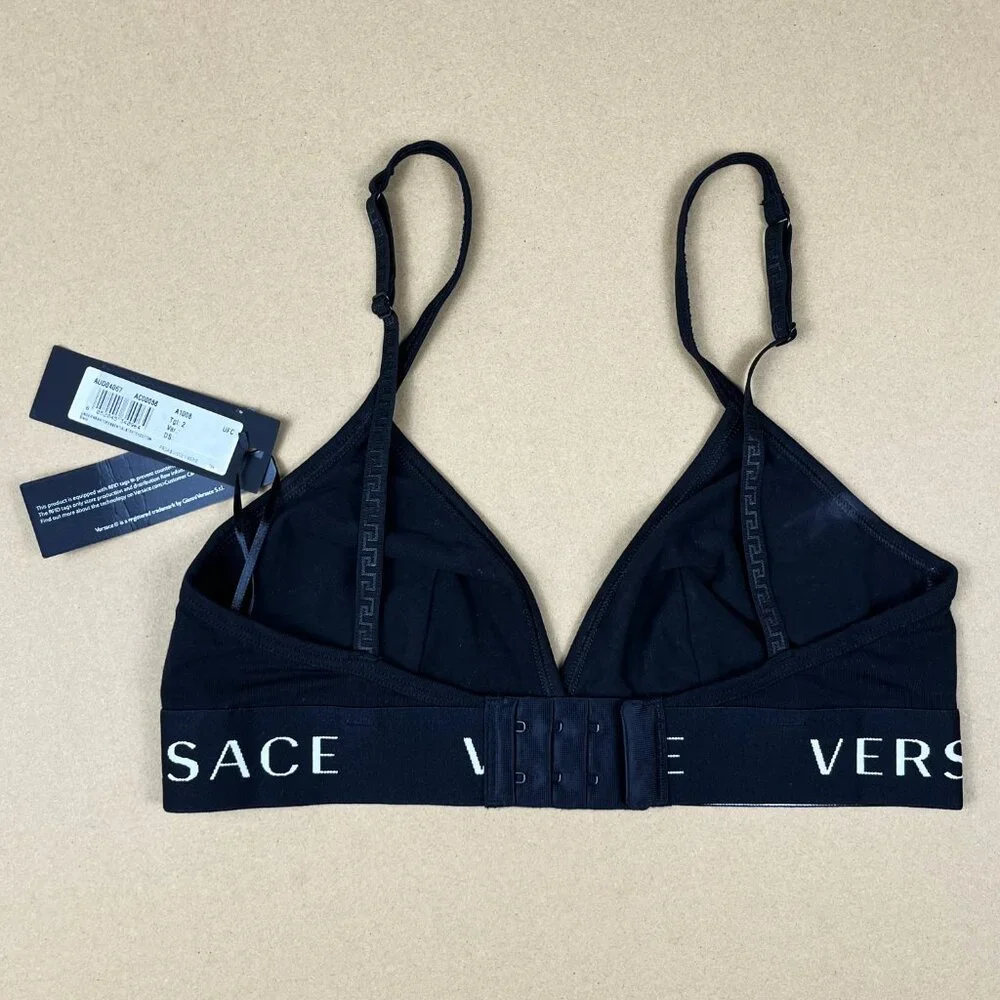 Versace Triangle Logo Bra - NEW - Picture 5 of 9